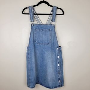 Free People denim overall dress